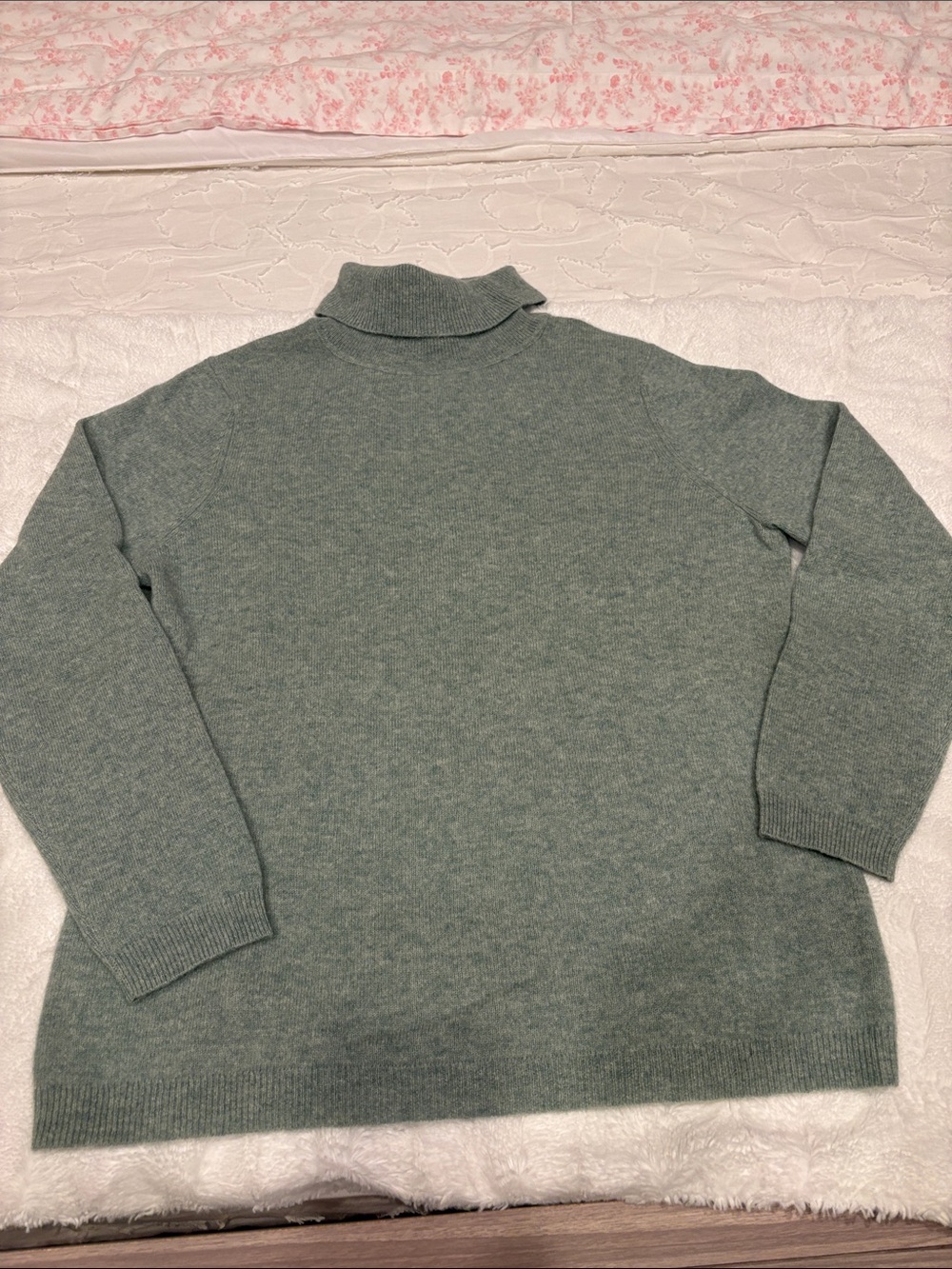 Charter Club Women’s Heather Sage Turtleneck Sweater XL